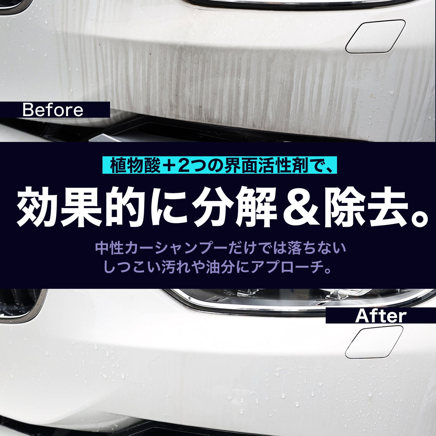 コーティング前のリセットシャンプー500ml(強力洗浄/植物酸/脱脂)