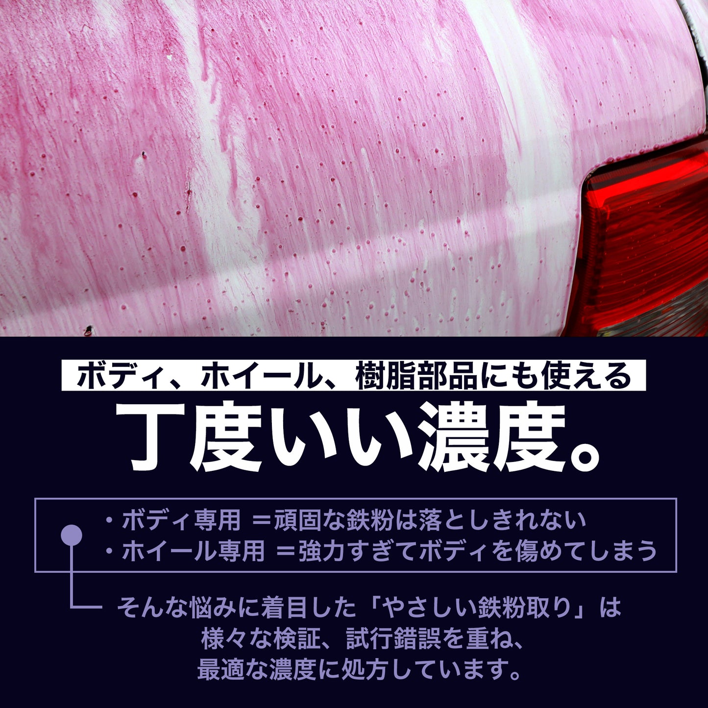 やさしい鉄粉取り(鉄粉除去剤/ボディ&ホイール対応/研磨剤不使用)ST0