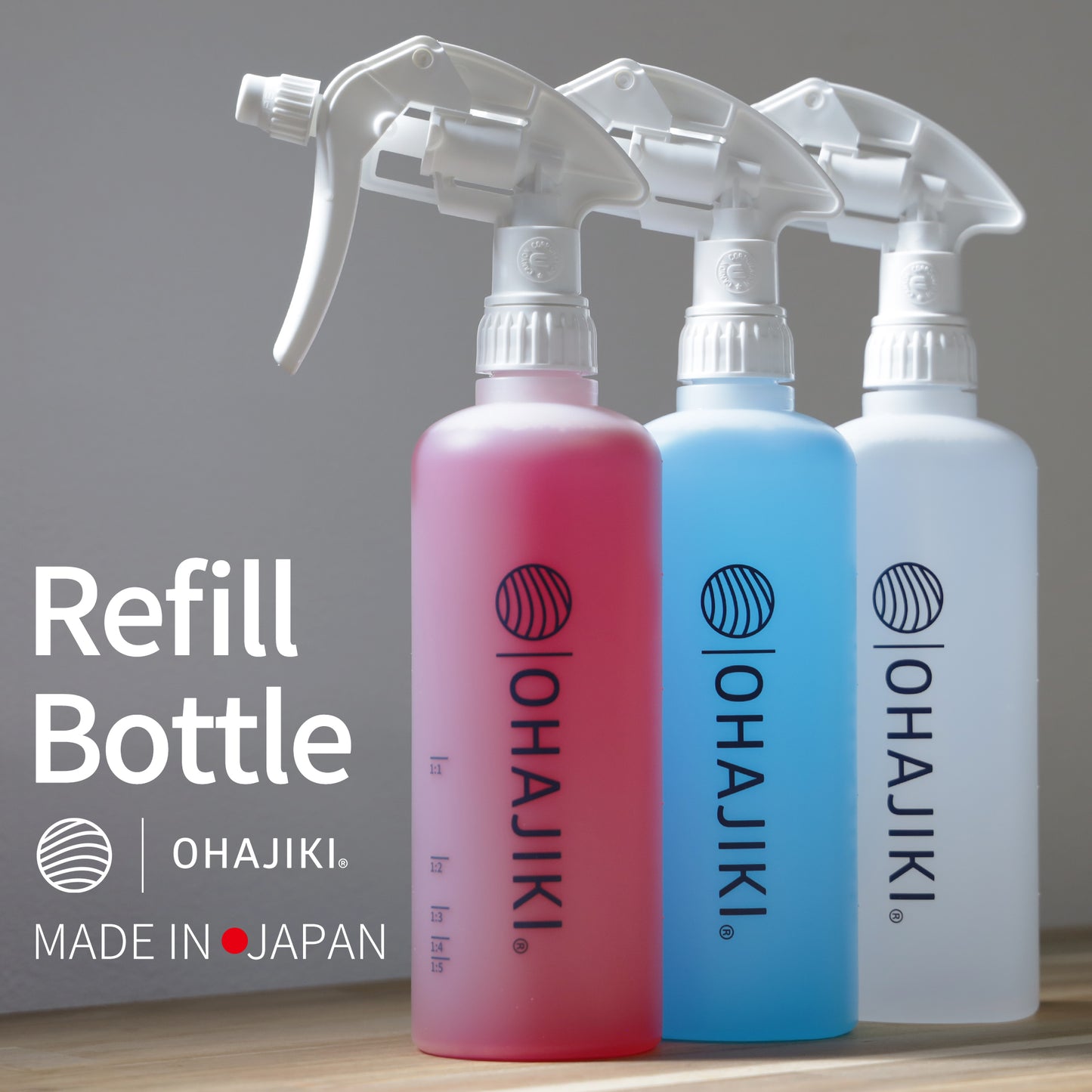 オリジナルスプレーボトル 500ml(日本製/詰め替え/希釈用/CHS-3AN/耐薬品/プロ用)