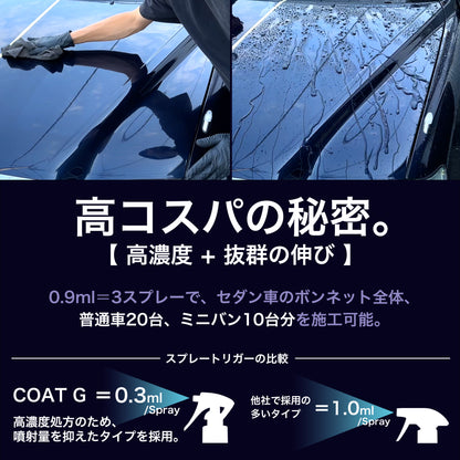 OHAJIKI コートG 日本製SiO2コーティング フッ素樹脂シリコーンレジン高濃度配合 車用コーティング剤 100ml